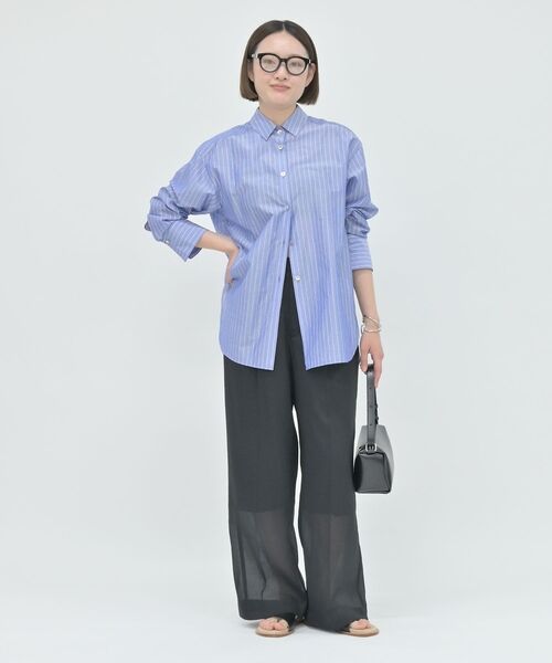 qualite / カリテ シャツ・ブラウス | ラメストライプシャツ【予約】 | 詳細9