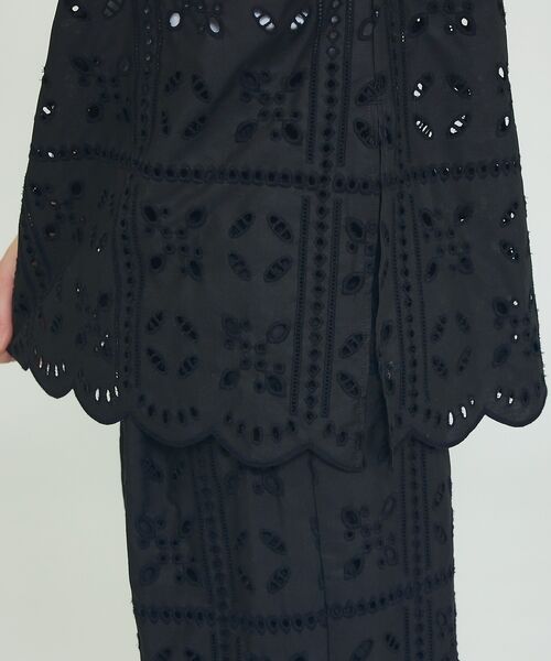 qualite / カリテ キャミソール・チューブトップ | 【セットアップ対応】エンブロイダリーノースリーブブラウス【予約】 | 詳細10