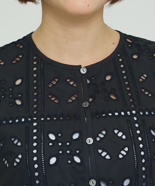 qualite / カリテ キャミソール・チューブトップ | 【セットアップ対応】エンブロイダリーノースリーブブラウス【予約】 | 詳細8