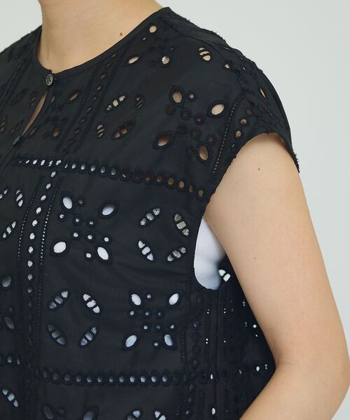 qualite / カリテ キャミソール・チューブトップ | 【セットアップ対応】エンブロイダリーノースリーブブラウス【予約】 | 詳細9