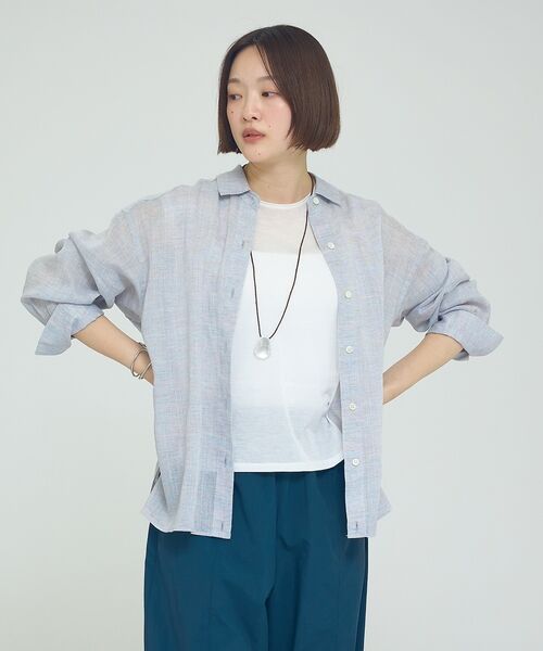 qualite / カリテ シャツ・ブラウス | リネン混レギュラーシャツ【予約】 | 詳細9