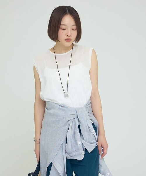 qualite / カリテ シャツ・ブラウス | リネン混レギュラーシャツ【予約】 | 詳細12