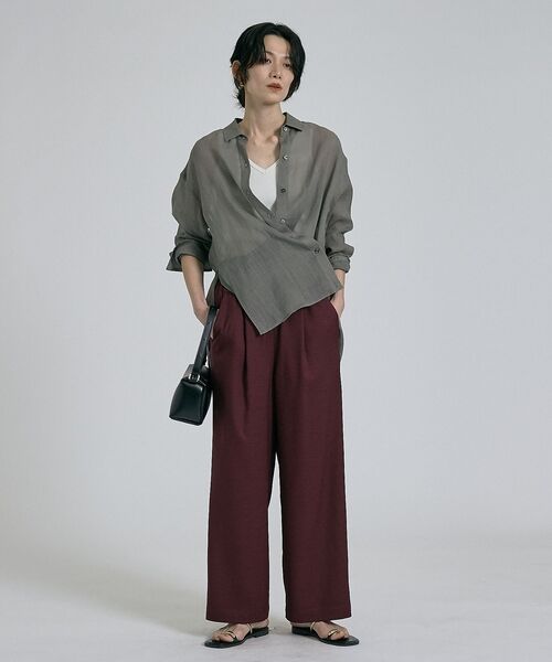 qualite / カリテ シャツ・ブラウス | リネン混レギュラーシャツ【予約】 | 詳細14
