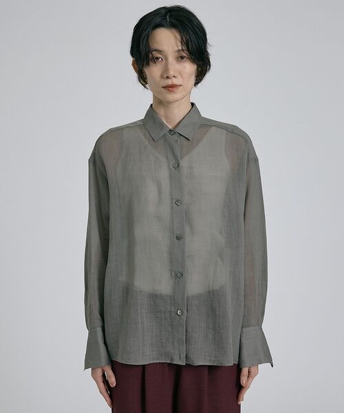 qualite / カリテ シャツ・ブラウス | リネン混レギュラーシャツ【予約】 | 詳細26