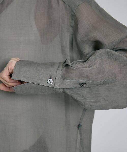 qualite / カリテ シャツ・ブラウス | リネン混レギュラーシャツ【予約】 | 詳細30