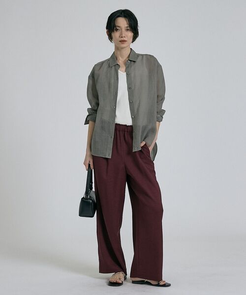 qualite / カリテ シャツ・ブラウス | リネン混レギュラーシャツ【予約】 | 詳細16