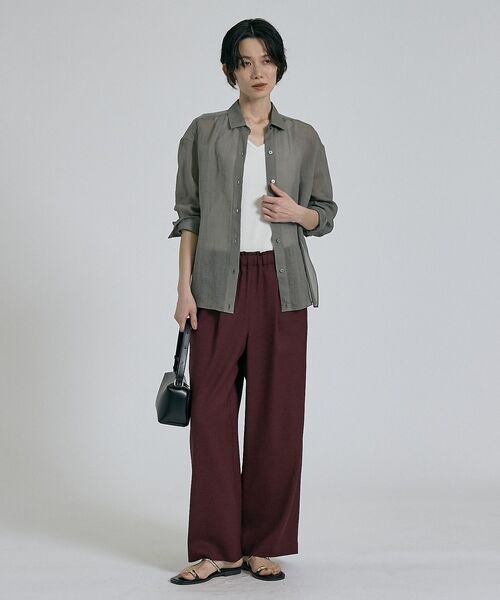 qualite / カリテ シャツ・ブラウス | リネン混レギュラーシャツ【予約】 | 詳細17
