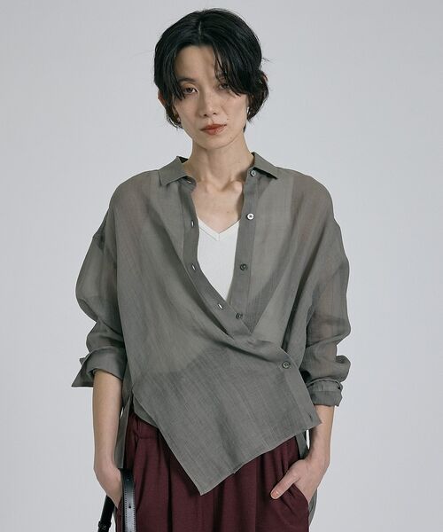 qualite / カリテ シャツ・ブラウス | リネン混レギュラーシャツ【予約】 | 詳細22