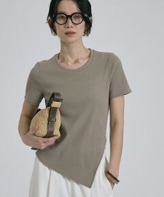 qualite / カリテ Tシャツ | 【大人ラメ×スリット】ラメテレコTシャツ【予約】