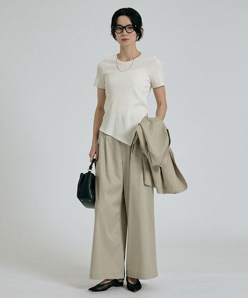 qualite / カリテ Tシャツ | 【大人ラメ×スリット】ラメテレコTシャツ【予約】 | 詳細1