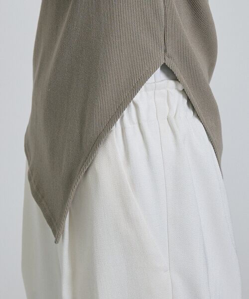 qualite / カリテ Tシャツ | 【大人ラメ×スリット】ラメテレコTシャツ【予約】 | 詳細15