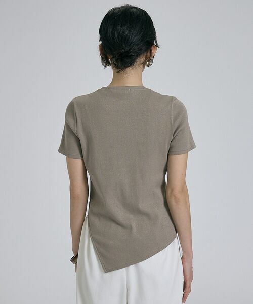 qualite / カリテ Tシャツ | 【大人ラメ×スリット】ラメテレコTシャツ【予約】 | 詳細11