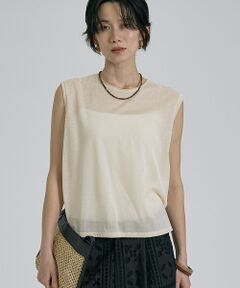 qualite / カリテ キャミソール・チューブトップ | シアーノースリーブT【予約】