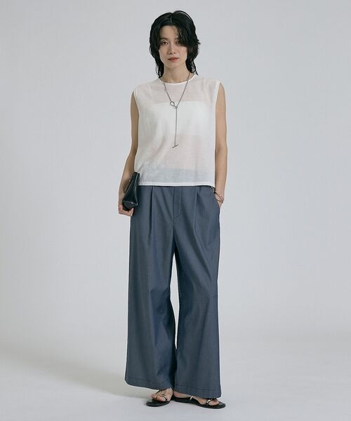 qualite / カリテ キャミソール・チューブトップ | シアーノースリーブT【予約】 | 詳細1