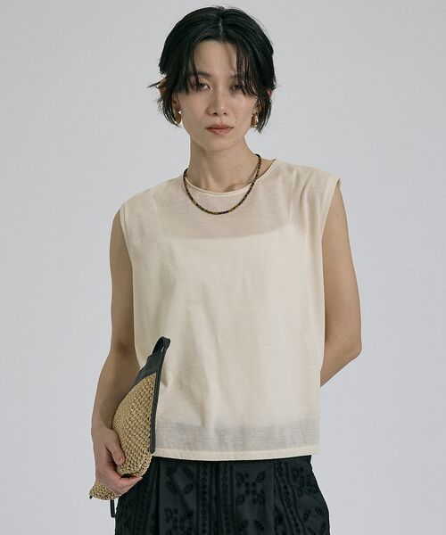 qualite / カリテ キャミソール・チューブトップ | シアーノースリーブT【予約】 | 詳細14