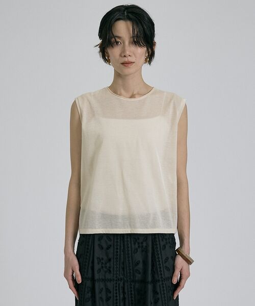 qualite / カリテ キャミソール・チューブトップ | シアーノースリーブT【予約】 | 詳細17