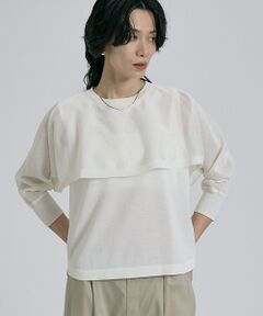 qualite / カリテ シャツ・ブラウス | 【ケープ×タンクの2WAY仕様】シアーケープニット【予約】