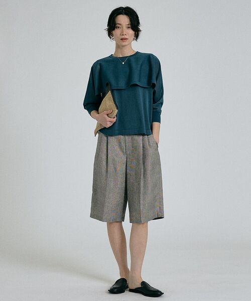 qualite / カリテ シャツ・ブラウス | 【ケープ×タンクの2WAY仕様】シアーケープニット【予約】 | 詳細10