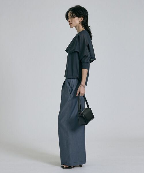 qualite / カリテ シャツ・ブラウス | 【ケープ×タンクの2WAY仕様】シアーケープニット【予約】 | 詳細12