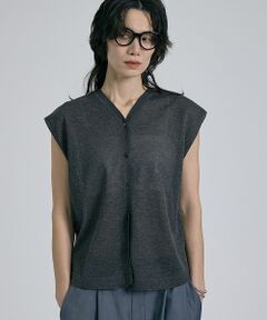 qualite / カリテ ベスト | 【前後着用可能！】ラメ2WAYニット【予約】