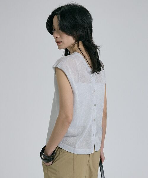 qualite / カリテ ベスト | 【前後着用可能！】ラメ2WAYニット【予約】 | 詳細1