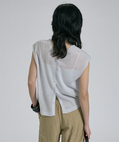 qualite / カリテ ベスト | 【前後着用可能！】ラメ2WAYニット【予約】 | 詳細3