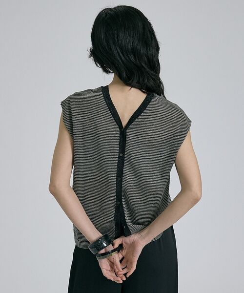 qualite / カリテ ベスト | 【前後着用可能！】ラメ2WAYニット【予約】 | 詳細16