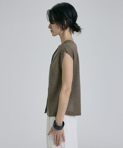 qualite / カリテ ベスト | 【前後着用可能！】ラメ2WAYニット【予約】 | 詳細18