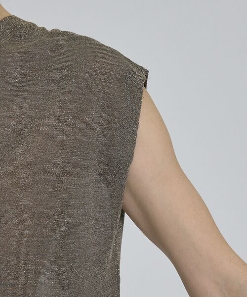 qualite / カリテ ベスト | 【前後着用可能！】ラメ2WAYニット【予約】 | 詳細21