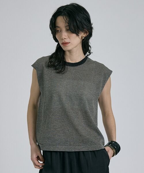 qualite / カリテ ベスト | 【前後着用可能！】ラメ2WAYニット【予約】 | 詳細14