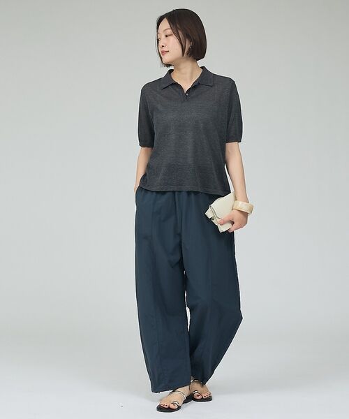 qualite / カリテ Tシャツ | ラメポロニットTシャツ【予約】 | 詳細14