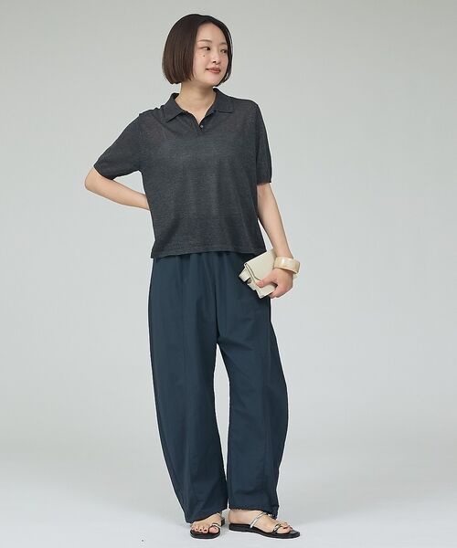 qualite / カリテ Tシャツ | ラメポロニットTシャツ【予約】 | 詳細15