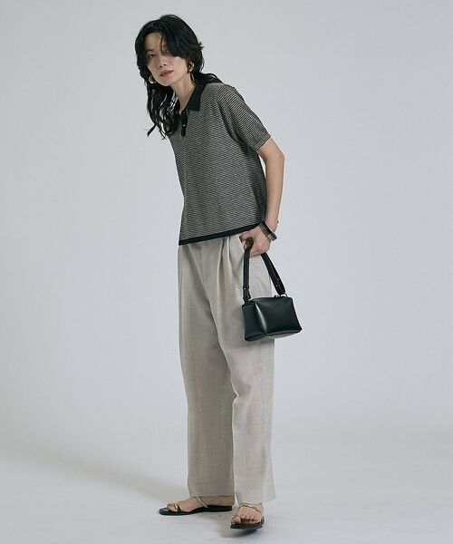 qualite / カリテ Tシャツ | ラメポロニットTシャツ【予約】 | 詳細20