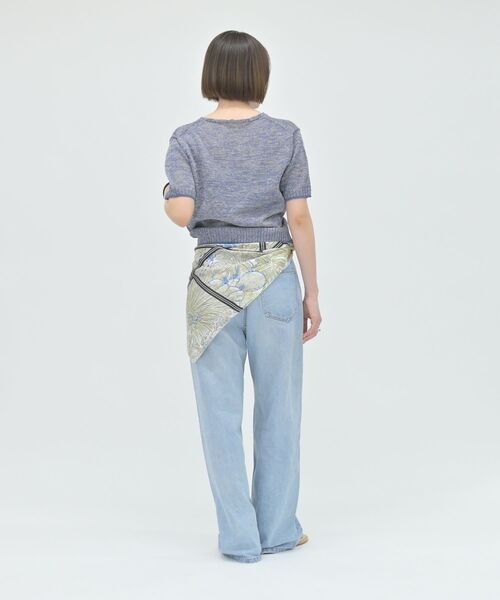 qualite / カリテ ニット・セーター | カラーポリリネンVネックニット【予約】 | 詳細11