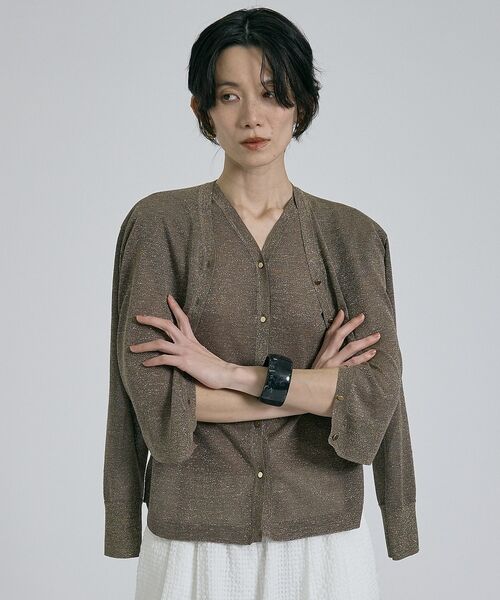 qualite / カリテ カーディガン・ボレロ | 【昨年大人気アイテム！新色追加】ラメニットカーディガン【予約】 | 詳細9