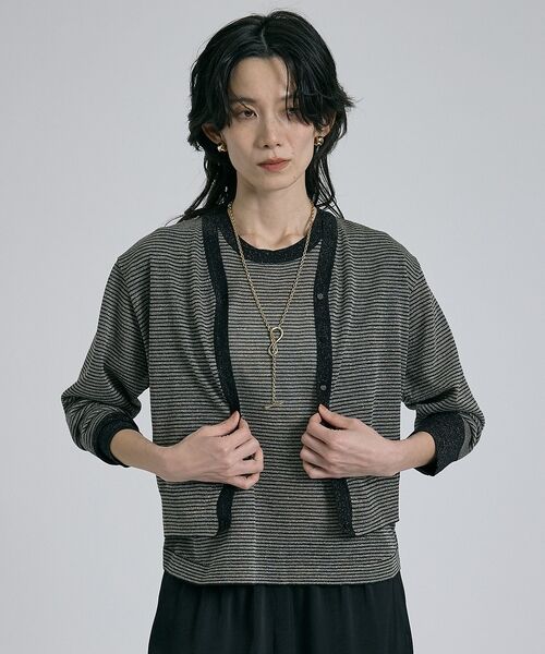 qualite / カリテ カーディガン・ボレロ | 【昨年大人気アイテム！新色追加】ラメニットカーディガン【予約】 | 詳細15