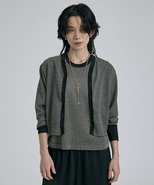 qualite / カリテ カーディガン・ボレロ | 【昨年大人気アイテム！新色追加】ラメニットカーディガン【予約】 | 詳細16