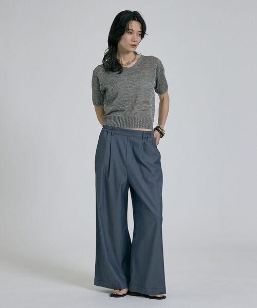 qualite / カリテ パンツ | 【接触冷感＆セットアップ対応】ライトデニムパンツ【予約】 | 詳細20