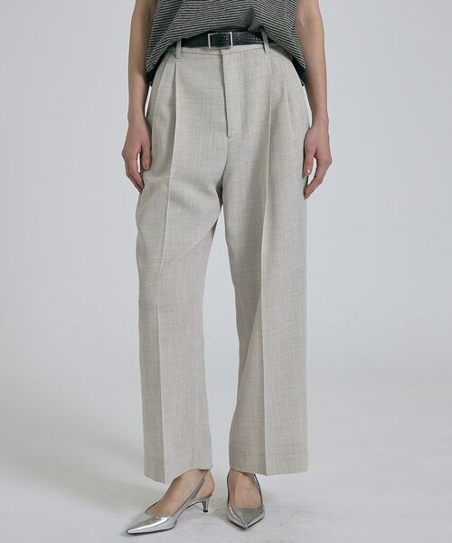 qualite / カリテ パンツ | 【セットアップ対応】メッシュ2タックストレードパンツ【予約】 | 詳細15