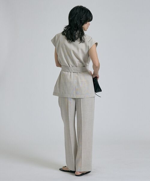 qualite / カリテ パンツ | 【セットアップ対応】メッシュ2タックストレードパンツ【予約】 | 詳細5