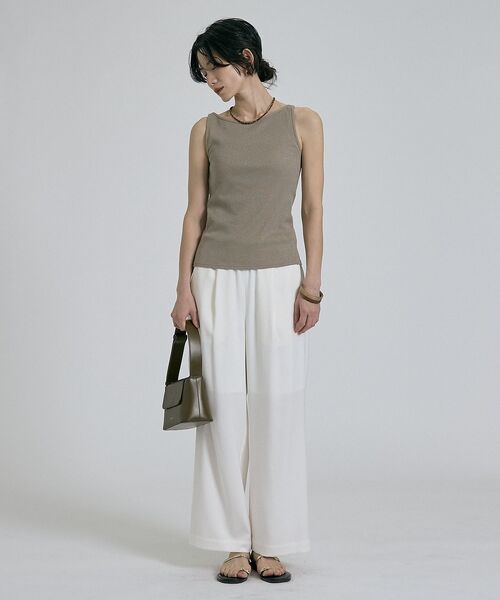 qualite / カリテ パンツ | 【ベストセラーアイテム！新色追加】リネンライクパンツ/セットアップ対応【予約】 | 詳細6