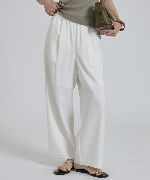 qualite / カリテ パンツ | 【ベストセラーアイテム！新色追加】リネンライクパンツ/セットアップ対応【予約】 | 詳細7