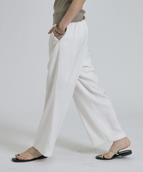 qualite / カリテ パンツ | 【ベストセラーアイテム！新色追加】リネンライクパンツ/セットアップ対応【予約】 | 詳細8