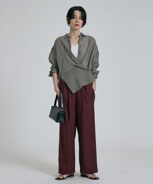 qualite / カリテ パンツ | 【ベストセラーアイテム！新色追加】リネンライクパンツ/セットアップ対応【予約】 | 詳細10