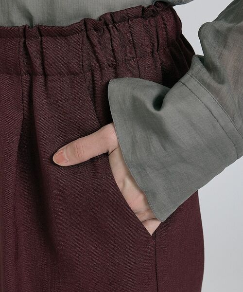 qualite / カリテ パンツ | 【ベストセラーアイテム！新色追加】リネンライクパンツ/セットアップ対応【予約】 | 詳細20