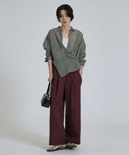 qualite / カリテ パンツ | 【ベストセラーアイテム！新色追加】リネンライクパンツ/セットアップ対応【予約】 | 詳細15