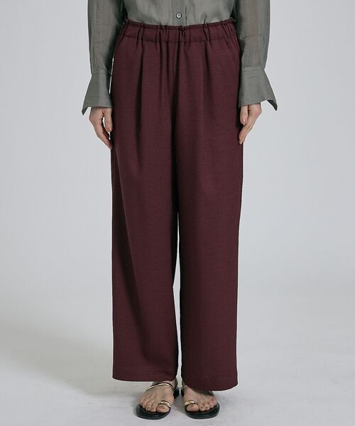 qualite / カリテ パンツ | 【ベストセラーアイテム！新色追加】リネンライクパンツ/セットアップ対応【予約】 | 詳細16