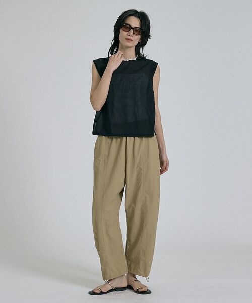 qualite / カリテ その他 | 【接触冷感＆透湿＆撥水＆UVカット】ナイロンタスランパラシュートパンツ/セットア | 詳細10