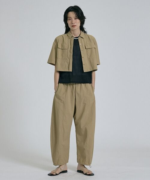 qualite / カリテ その他 | 【接触冷感＆透湿＆撥水＆UVカット】ナイロンタスランパラシュートパンツ/セットア | 詳細13