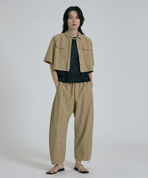 qualite / カリテ その他 | 【接触冷感＆透湿＆撥水＆UVカット】ナイロンタスランパラシュートパンツ/セットア | 詳細14